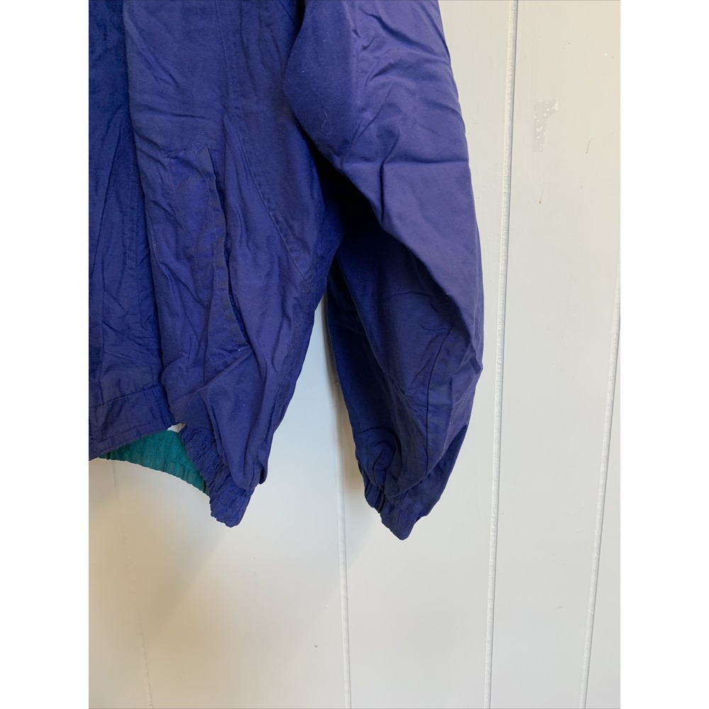 Vintage Pacific Trail Jacket Men's‎ Medium Coat Regular Rain Hiking Purple Green - Picture 4 of 13